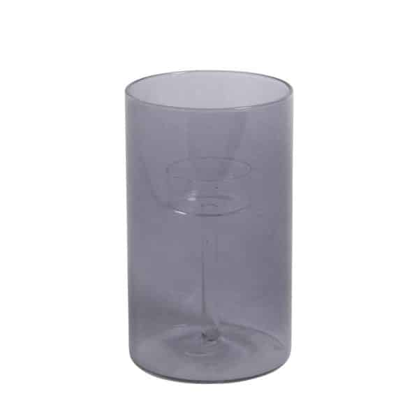 LAFORMA Rylee stor lysestage - mørkegrå glas