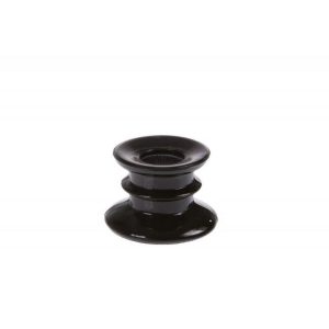 Glas Lysestage Sort