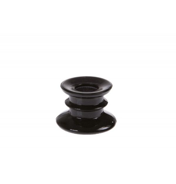 Glas Lysestage Sort