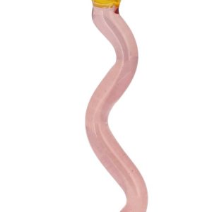 Lysestage Styles 8,5 x 15,3 cm Rosa/gul Glas