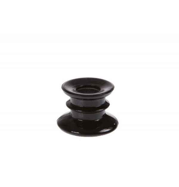 Glas Lysestage Sort
