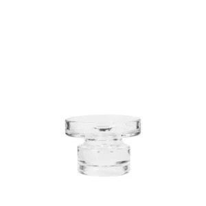 BROSTE COPENHAGEN Petra lysestage - klar glas (H:8)