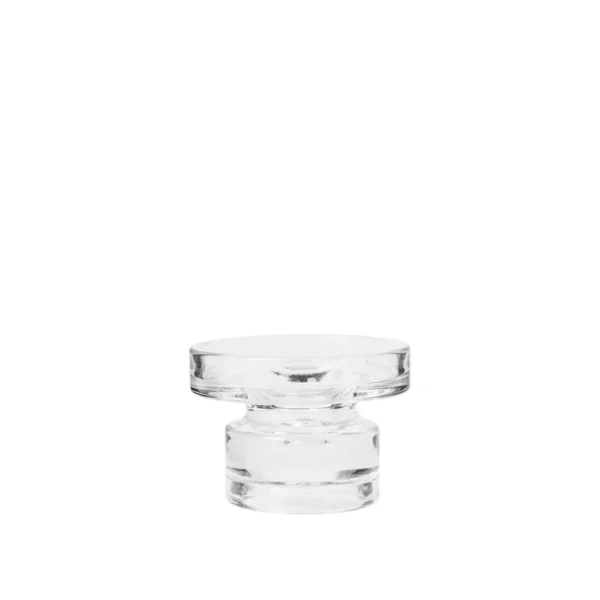 BROSTE COPENHAGEN Petra lysestage - klar glas (H:8)