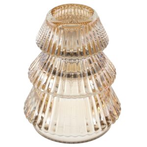 Juletræs Glas Lysestage Guld