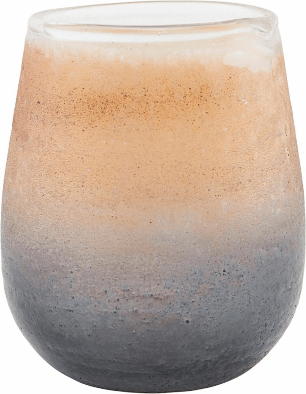 Lysestage House Doctor Moon glas brun H10 cm