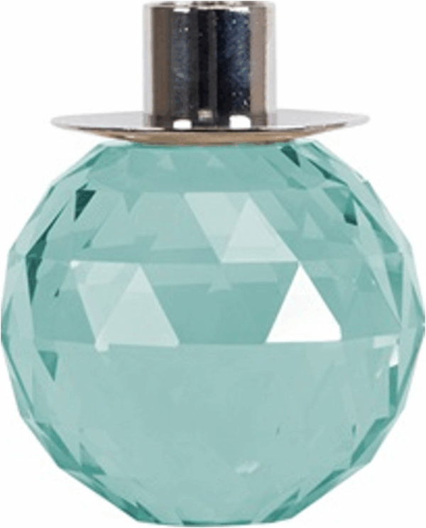 Lysestage House of Sander Betulia mintgrøn glas H10 x Ø8 cm
