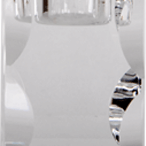 Lysestage House of Sander Camellia klar glas H7x4x4 cm