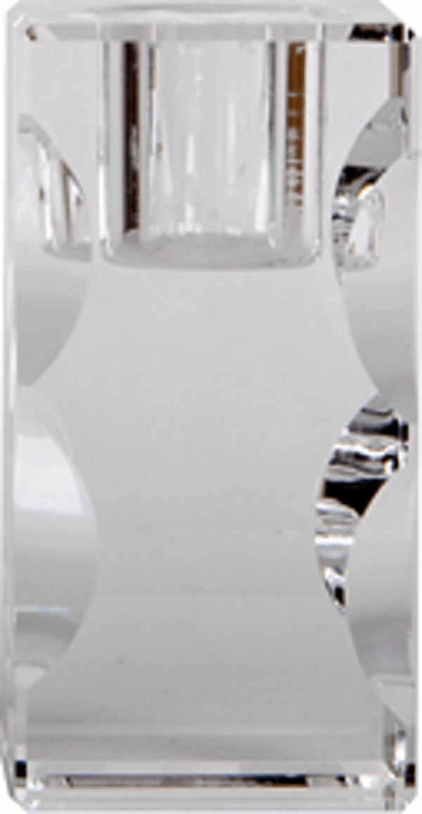 Lysestage House of Sander Camellia klar glas H7x4x4 cm