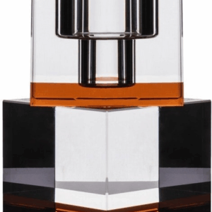 Lysestage House of Sander Lyng glas orange 10 cm