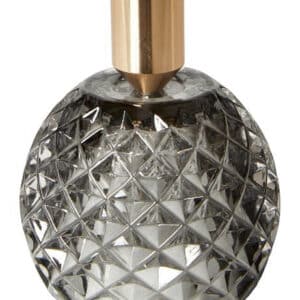 Da'core Lysestage med trekant glas grå