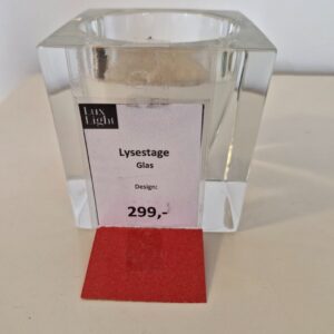 Lysestage Glas - Udstillingsmodel