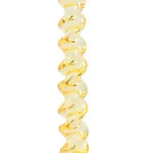 Lysestage Styles 7,4 x 20,3 cm Gul/rød Glas